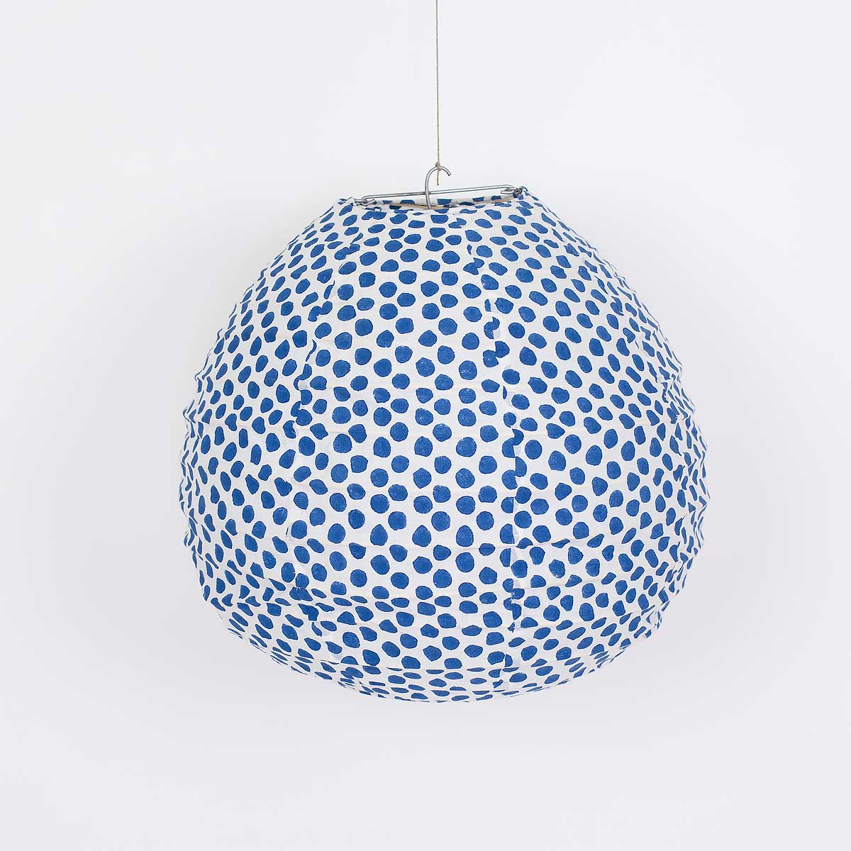 SPOT ON DROP Lampshade XS, blue/white