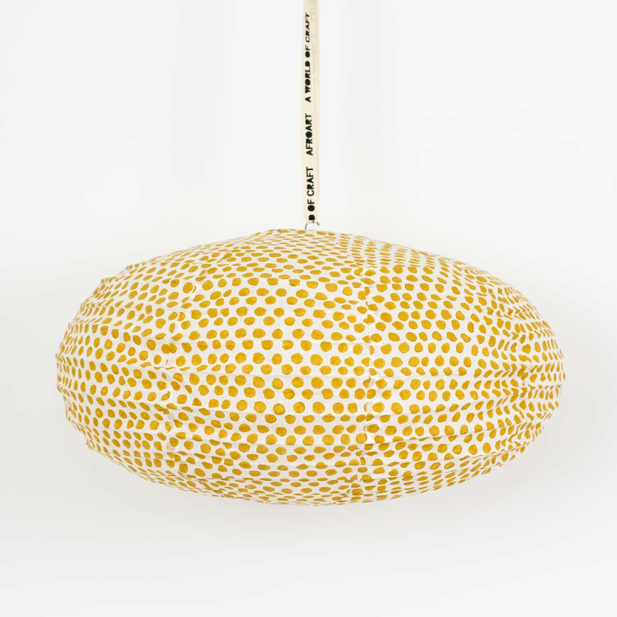 SPOT ON OVAL Lampshade, yellow