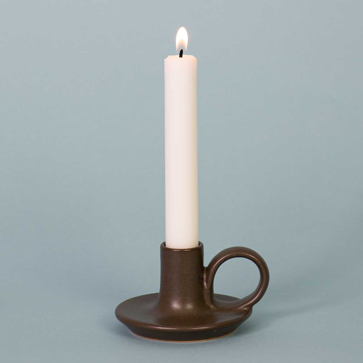 STEN Candleholder, dark grey