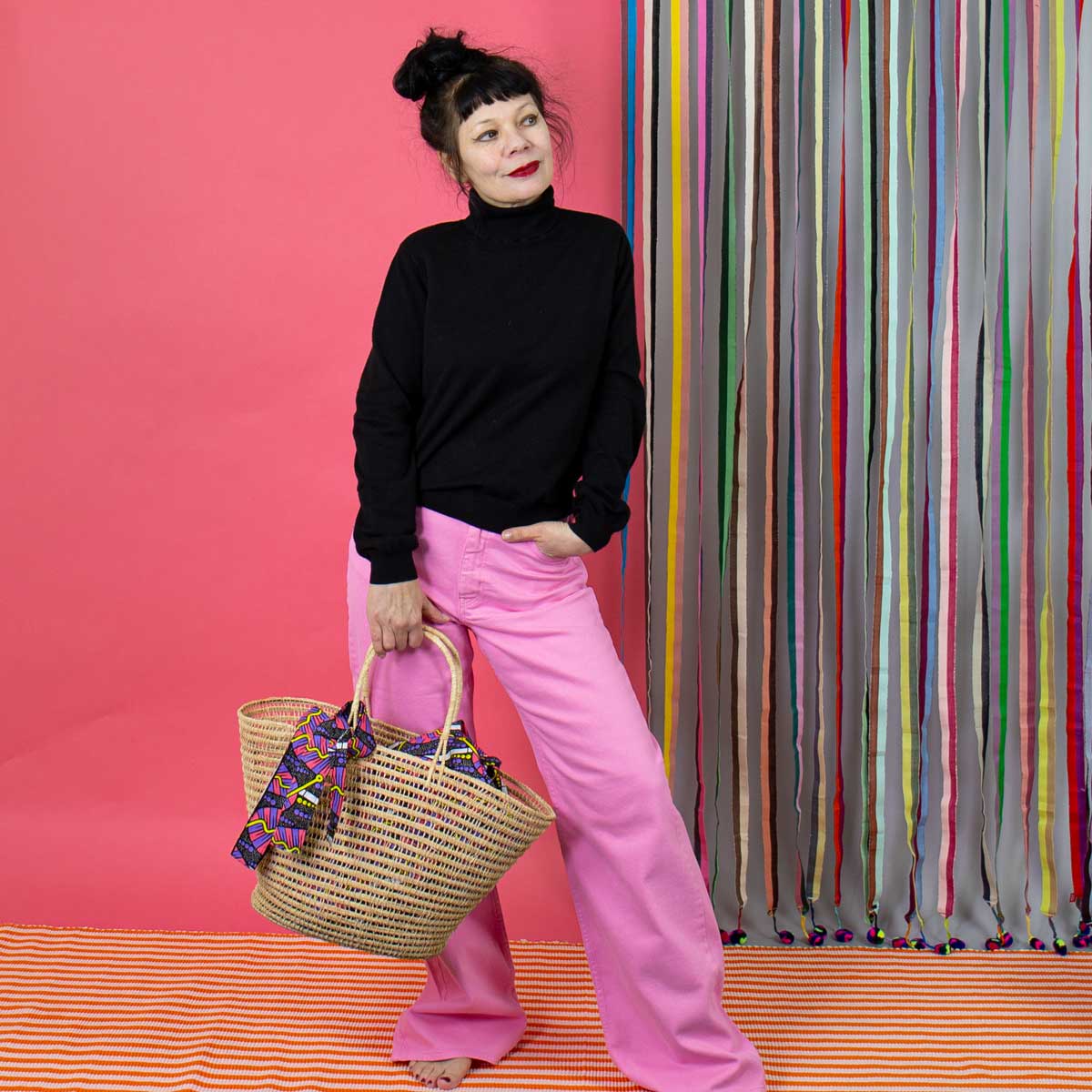 STRAW Basket bag