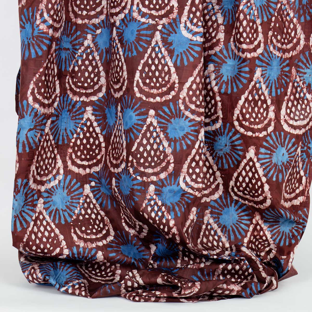 SWIPE BATIK Cloth 85x280 cm, turquoise/wine