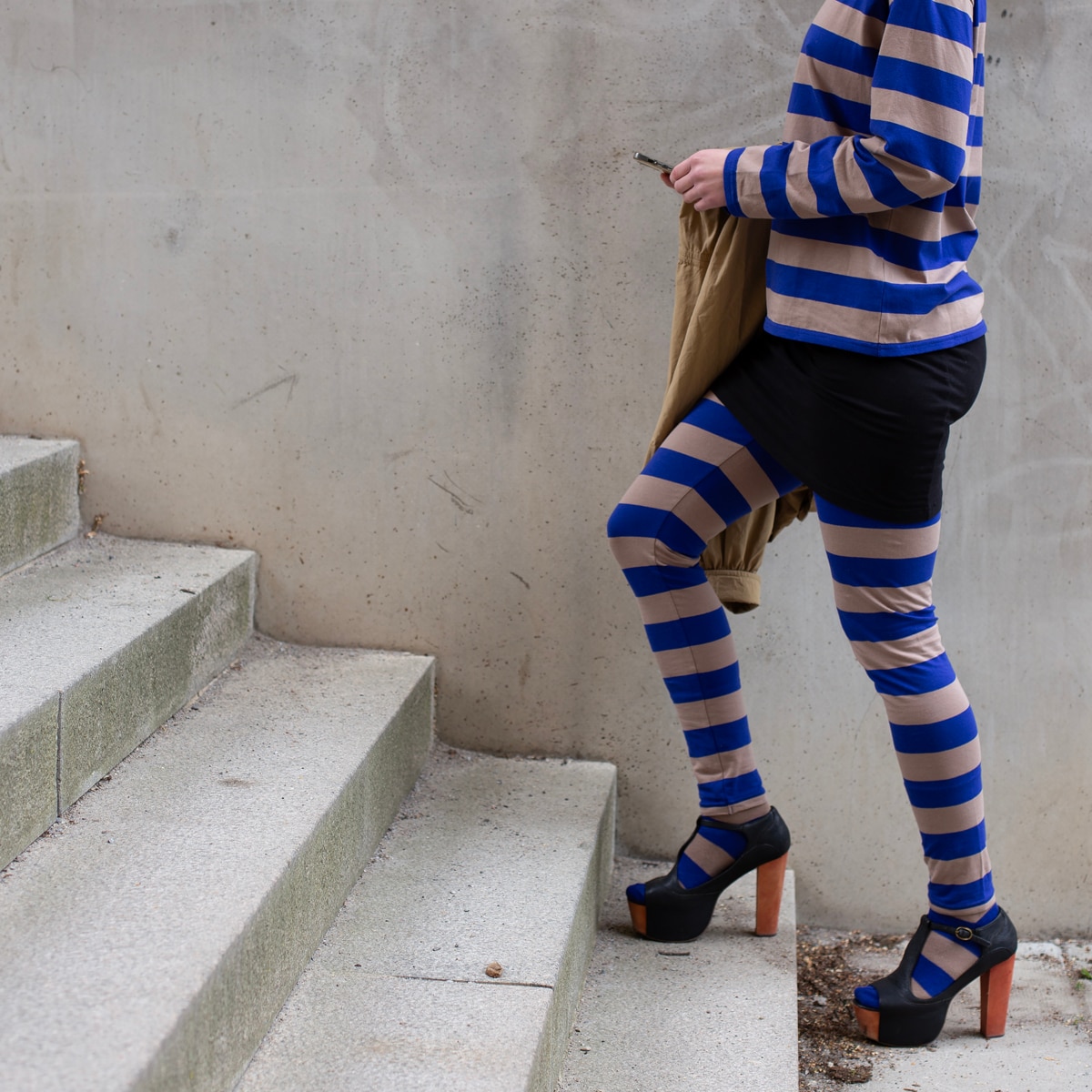 AWOC Leggings, blå/grå