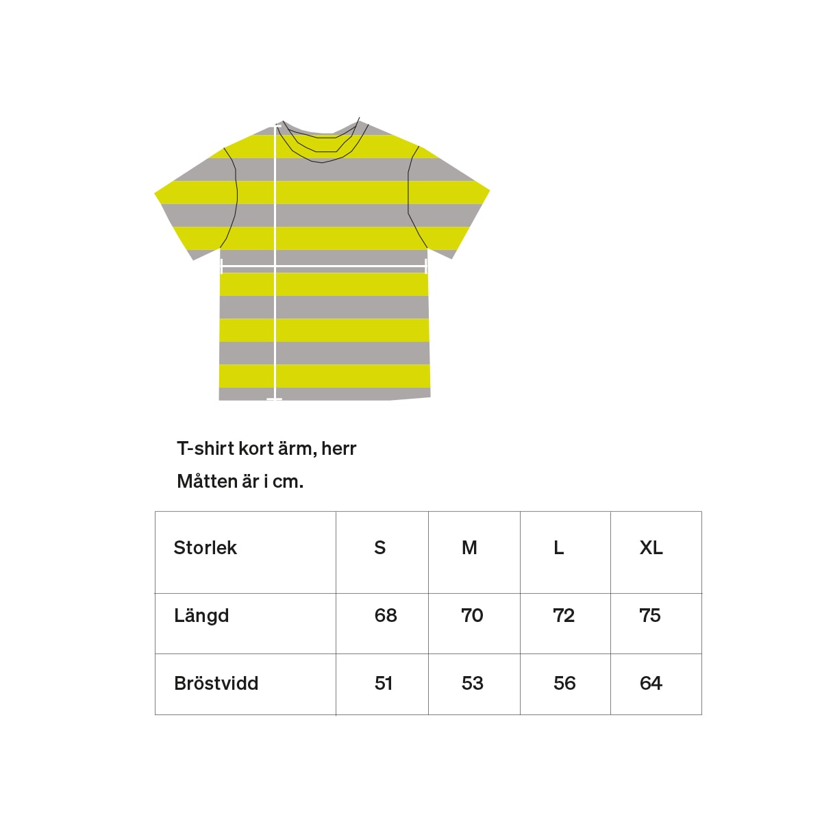 AWOC Men T-shirt, short sleeve, lime/grey
