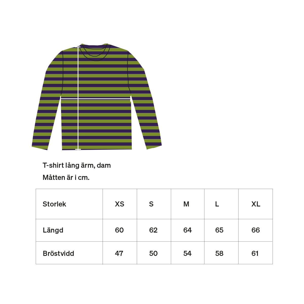 AWOC Woman T-shirt, long sleeve, olive/aubergine