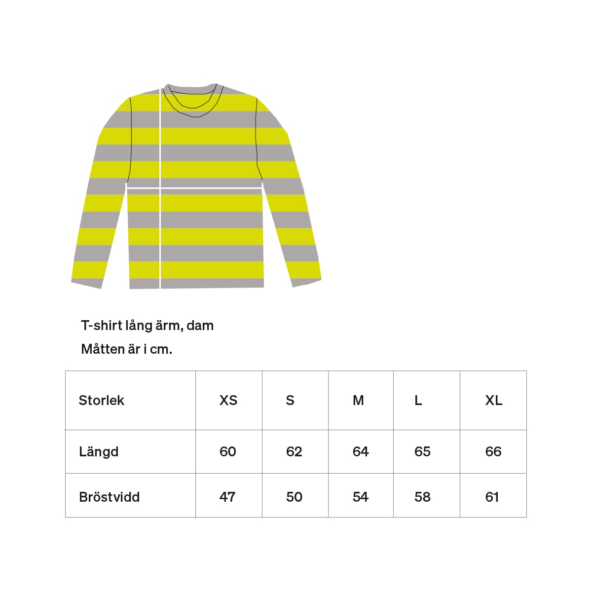AWOC Woman T-shirt, long sleeve, lime/grey 