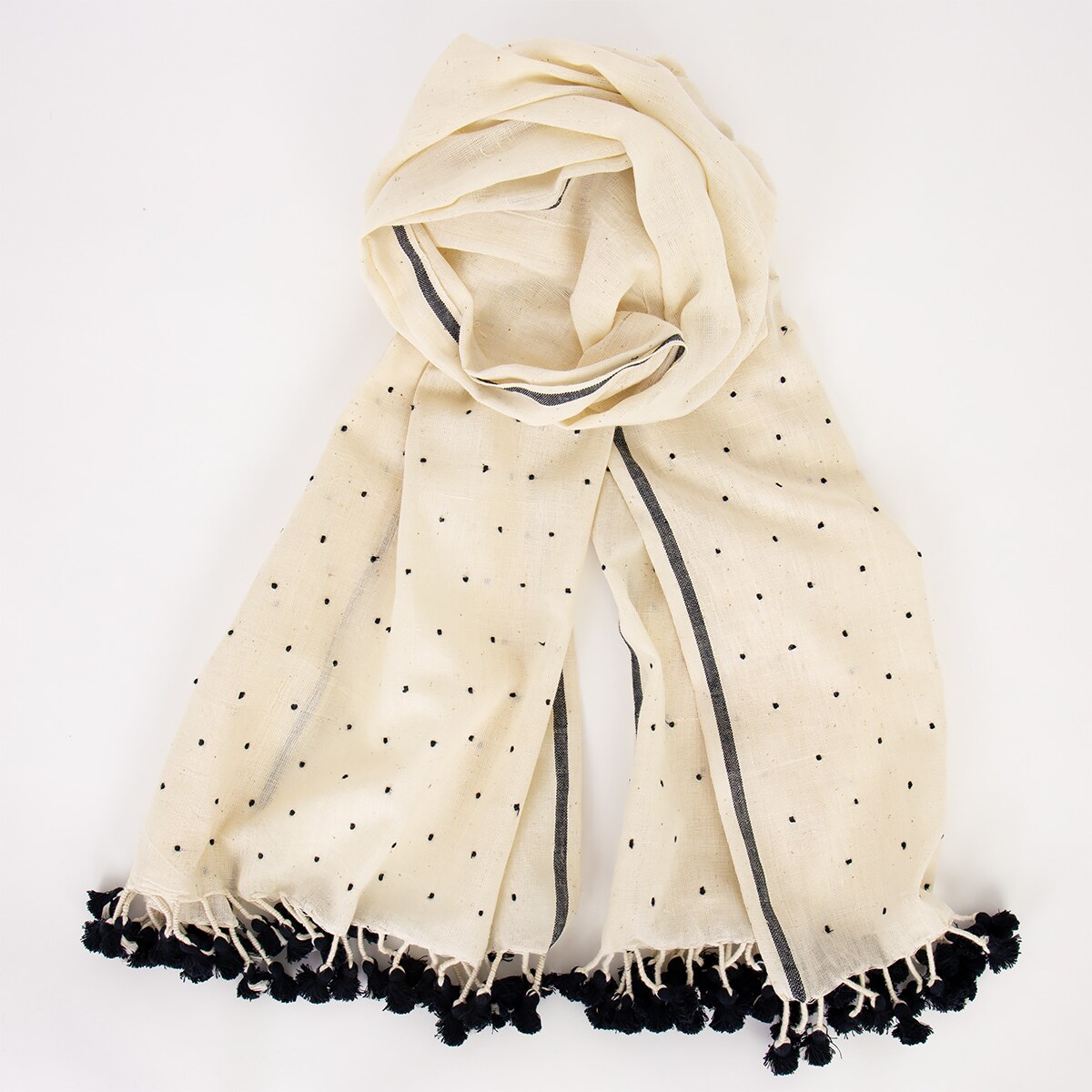 TANGALIYA Scarf, white