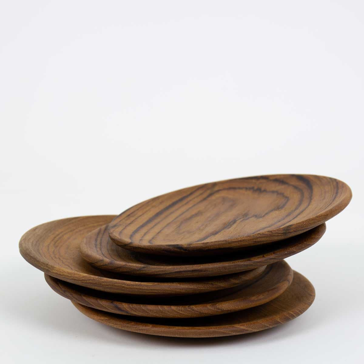 TEAK Round dish, S