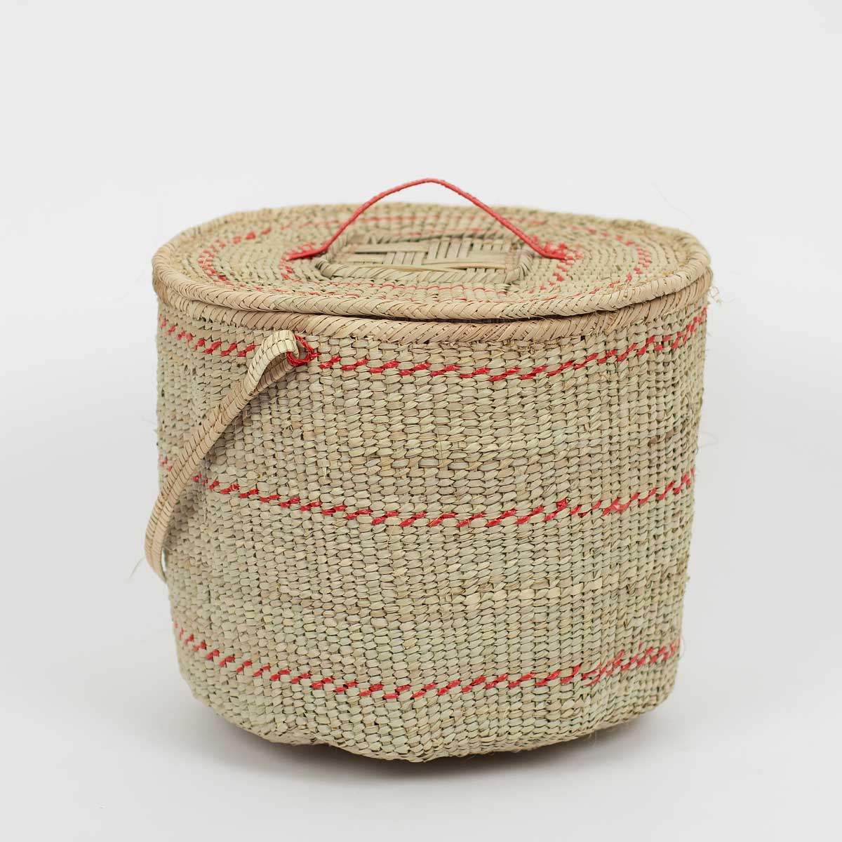 TIFFIN Basket w lid, nature