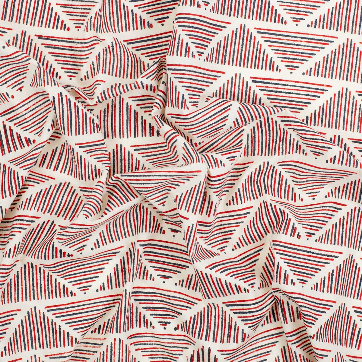 TRIANGULAR Metervara, röd/blå