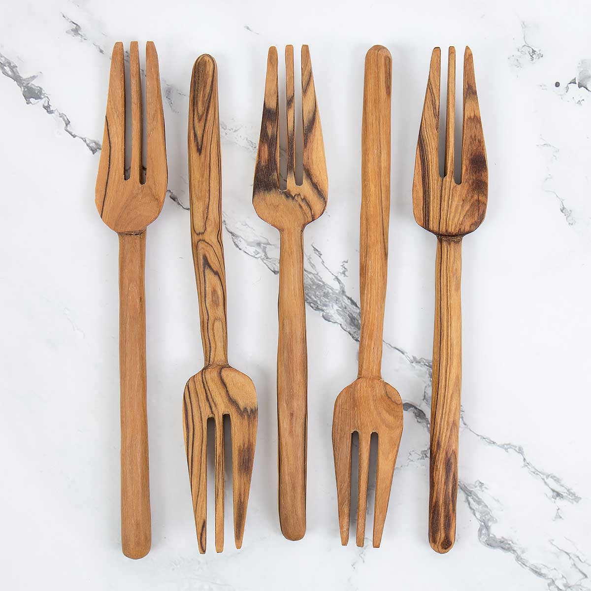 WOOD Serving fork