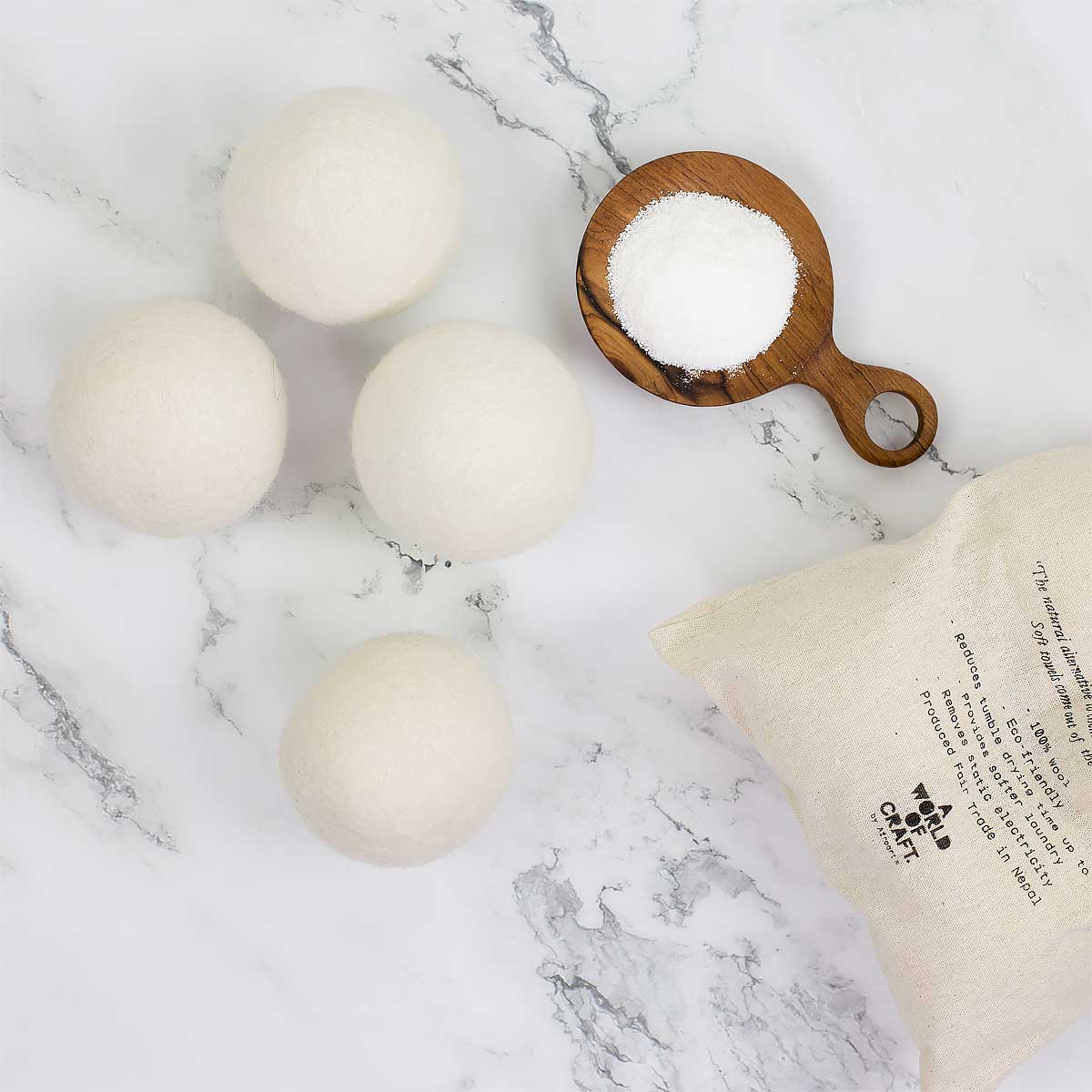 WOOL DRYER BALLS 4-pack