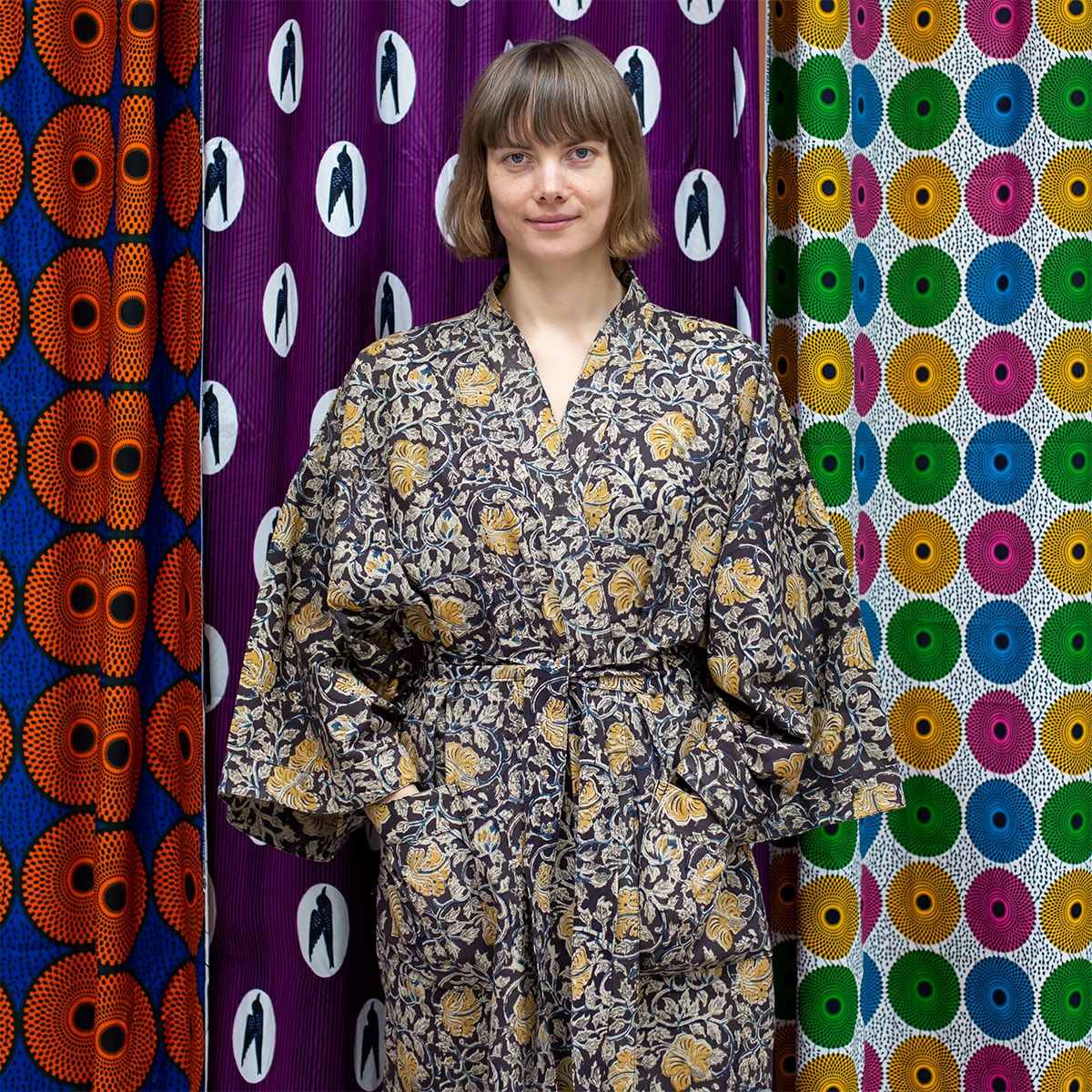 YELLOW POPPY Kimono