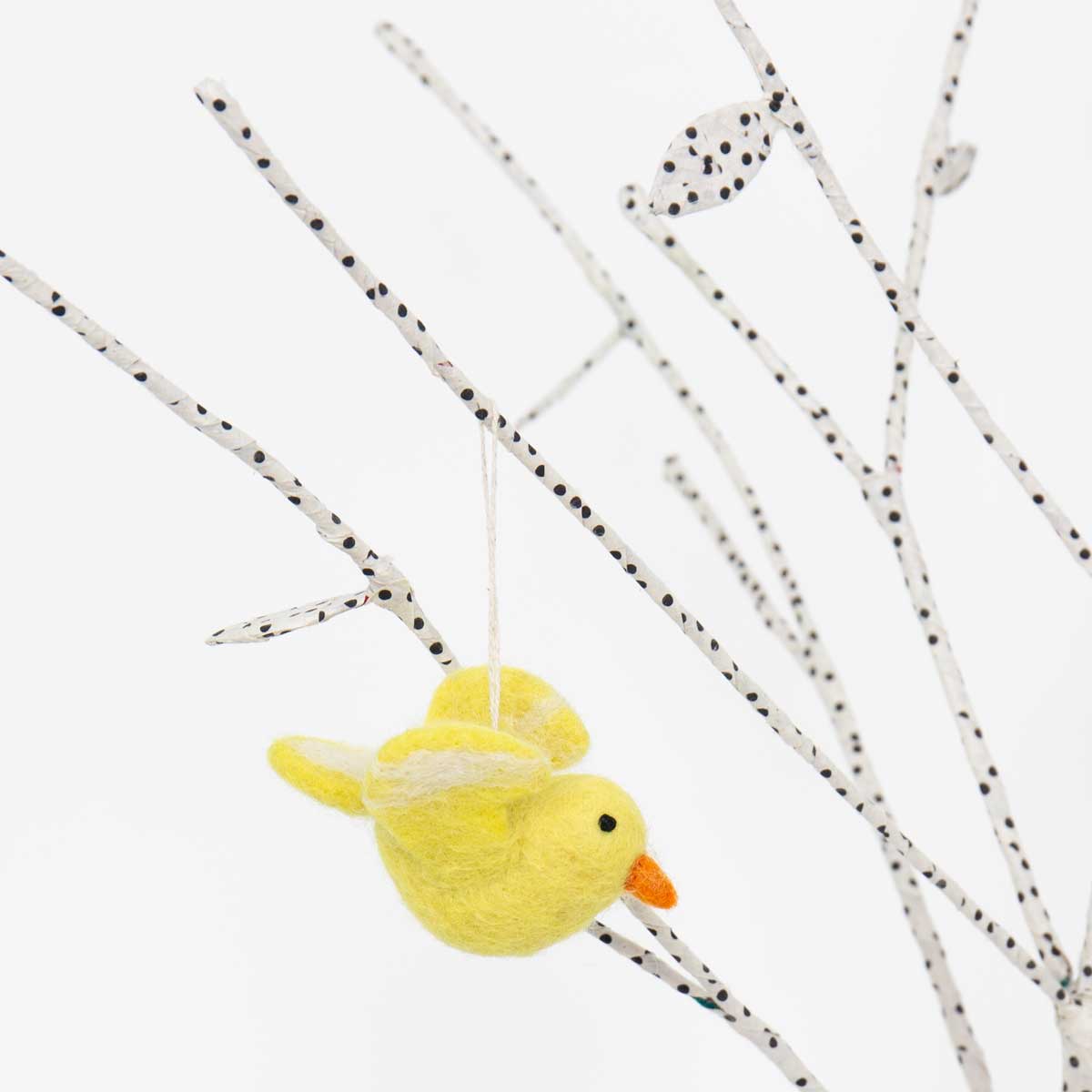 YELLOW BIRD Ornament, yellow