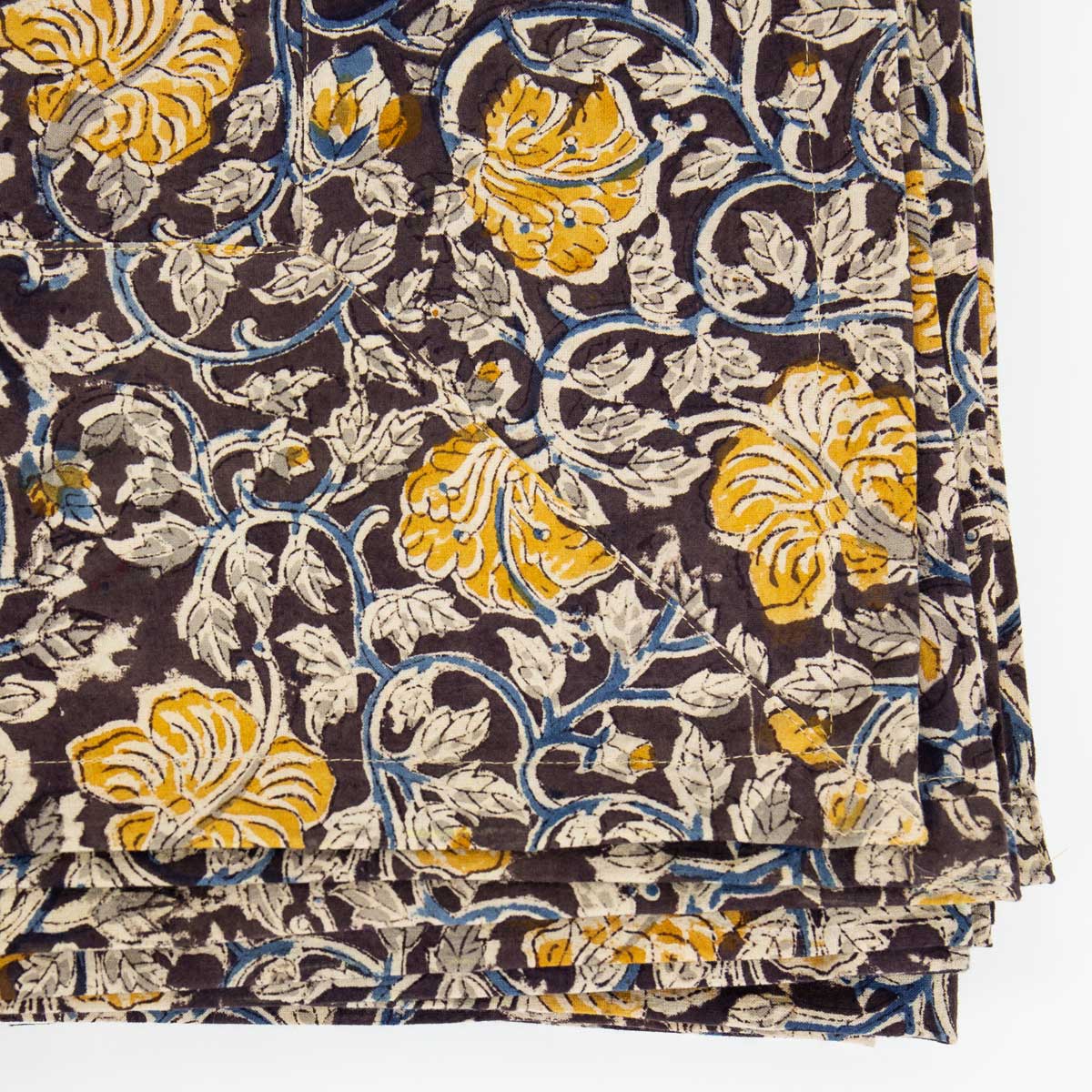 YELLOW POPPY Tablecloth, black/yellow