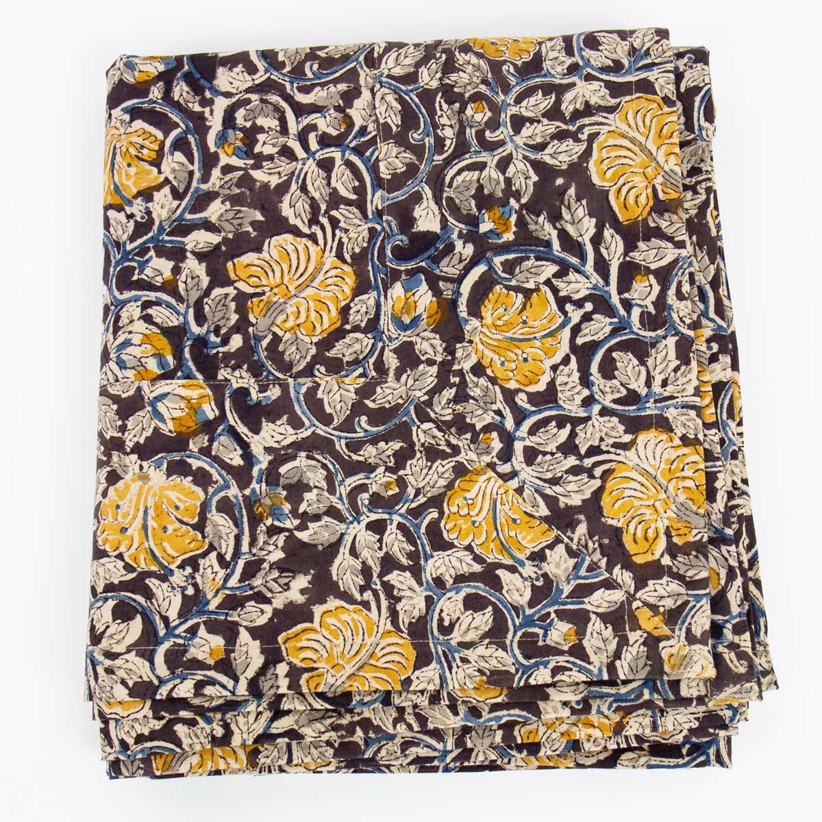 YELLOW POPPY Tablecloth, black/yellow