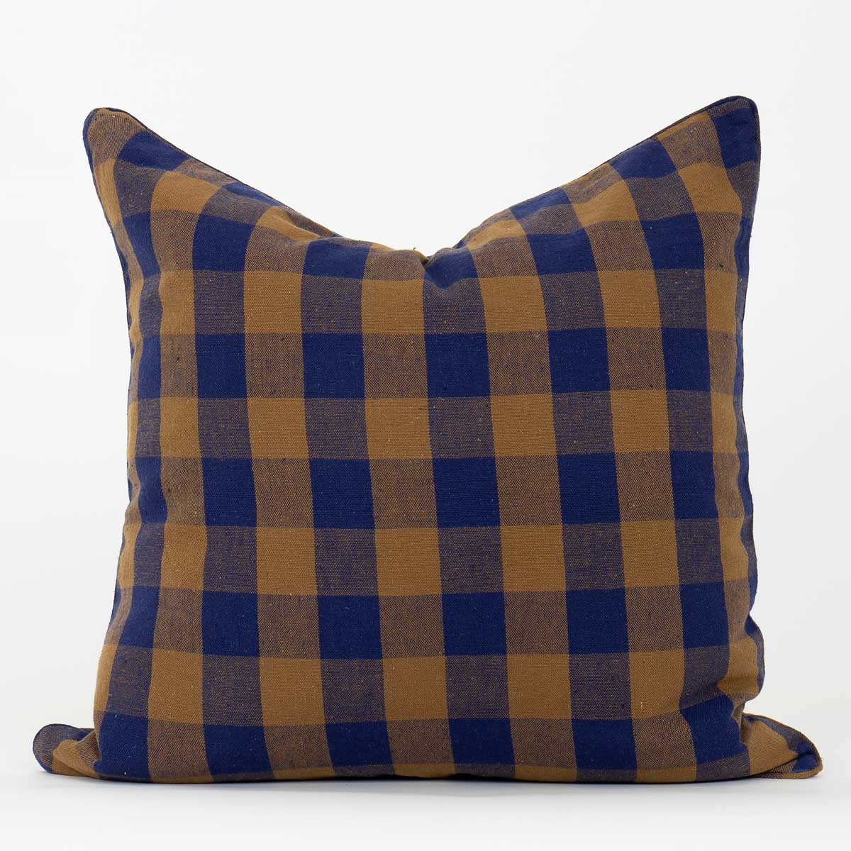 ECO LOVE Cushion cover 50x50, brown/blue